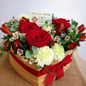 Hjerte i rødt "Ægte kærlighed