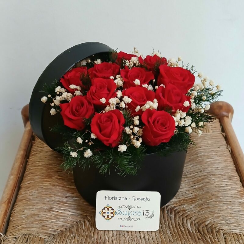 Mini-Bombonniere aus eingemachten Rosen