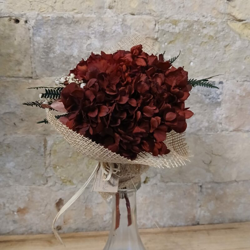 Hortensien Granat Bouquet konserviert