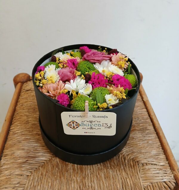 Bombonera de Flores Frescas Pequeña