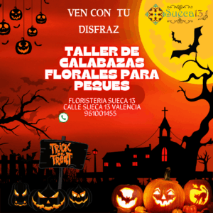 Atelier de citrouille florale pour Halloween pour les enfants