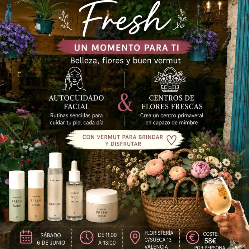Taller de Capazos Florales, Vermut y Autocuidado Sábado 6 de junio 11h